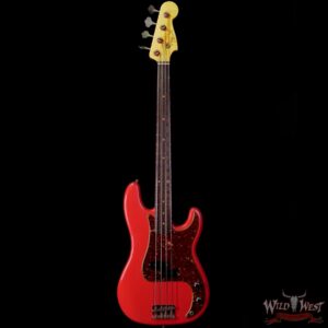 Fender Custom Shop Pino Palladino Signature Precision Bass P-Bass Rosewood Fingerboard Relic Fiesta Red over Desert Sand - Image 3