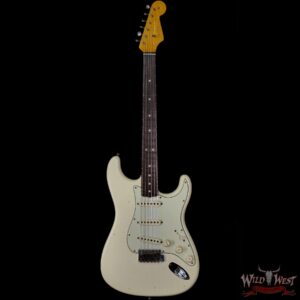 Fender Custom Shop 1963 Stratocaster Hand-Wound Pickups Journeyman Relic Vintage White - Image 3