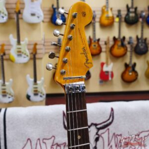 Fender Custom Shop Wild West White Lightning Stratocaster HSS Floyd Rose Rosewood Board 22 Frets Heavy Relic Candy Apple Red - Image 7