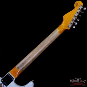 Fender Custom Shop Wild West White Lightning Stratocaster HSS Floyd Rose Rosewood Fingerboard 22 Frets Heavy Relic Lake Placid Blue 7.70 LBS - Image 5