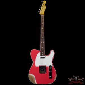 Fender Custom Shop 1962 Telecaster Custom Rosewood Slab Board Hand-Wound Pickups Heavy Relic Fiesta Red - Image 3