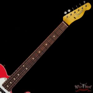 Fender Custom Shop 1962 Telecaster Custom Rosewood Slab Board Hand-Wound Pickups Heavy Relic Fiesta Red - Image 4