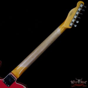 Fender Custom Shop 1962 Telecaster Custom Rosewood Slab Board Hand-Wound Pickups Heavy Relic Fiesta Red - Image 5
