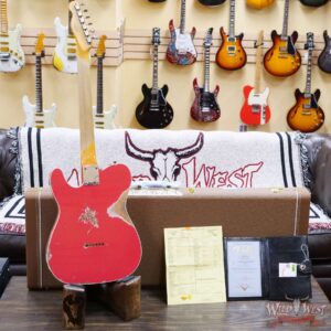 Fender Custom Shop 1962 Telecaster Custom Rosewood Slab Board Hand-Wound Pickups Heavy Relic Fiesta Red - Image 10
