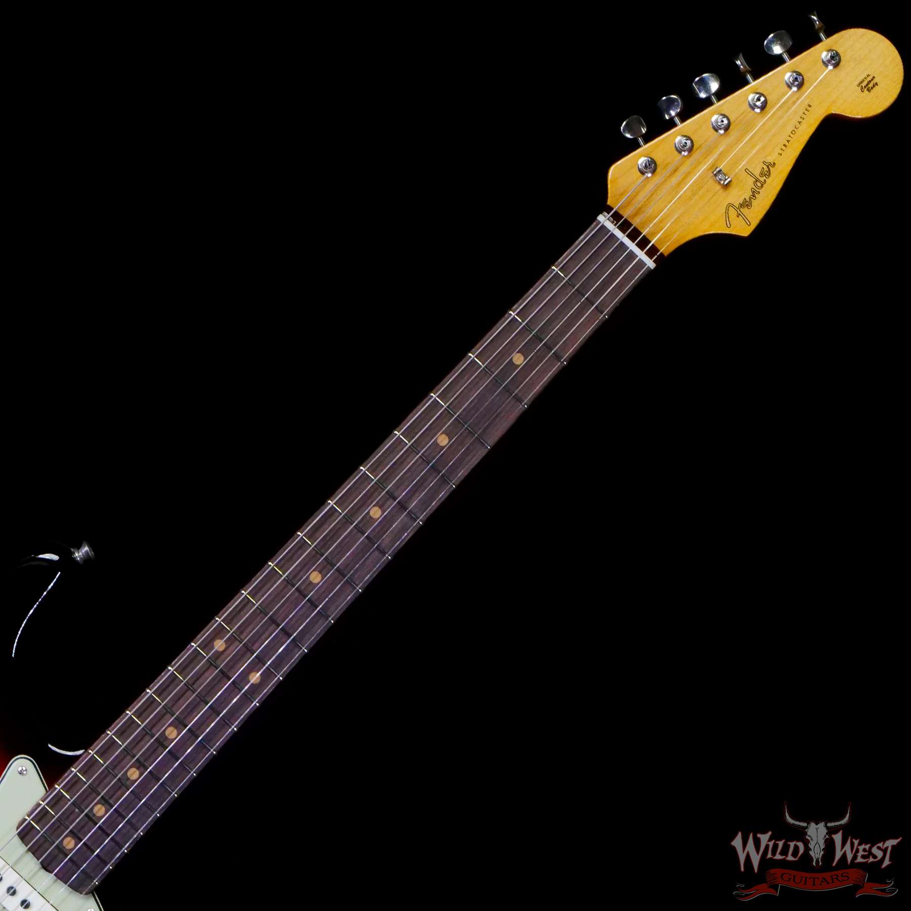 fendercs-r120274-c2__wwg.jpg Fender Custom Shop Vintage Custom ‘59 1959 Hardtail Stratocaster Time Capsule Package Chocolate 3-Color Sunburst - Image 4