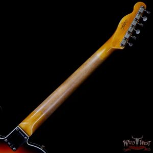 Fender Custom Shop 1962 Telecaster Custom Rosewood Slab Board Hand-Wound Pickups Heavy Relic 3 Tone Sunburst - Image 5