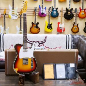 Fender Custom Shop 1962 Telecaster Custom Rosewood Slab Board Hand-Wound Pickups Heavy Relic 3 Tone Sunburst - Image 6