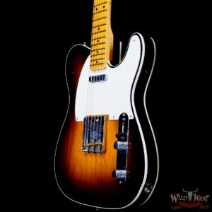 Fender Custom Shop Limited Edition 50’s Telecaster Flame Maple Neck Hand-Wound Journeyman Relic 2 Tone Sunburst - Image 2