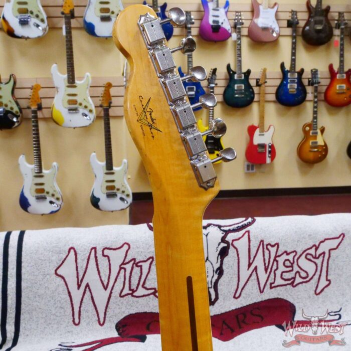 Fender Custom Shop Limited Edition 50’s Telecaster Flame Maple Neck Hand-Wound Journeyman Relic 2 Tone Sunburst - Image 11