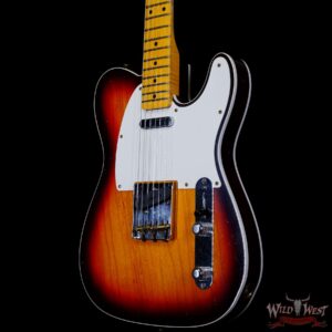 Fender Custom Shop Limited Edition 50s Twisted Telecaster Custom Flame Maple Neck Journeyman Relic Chocolate 3-Color Sunburst - Image 2