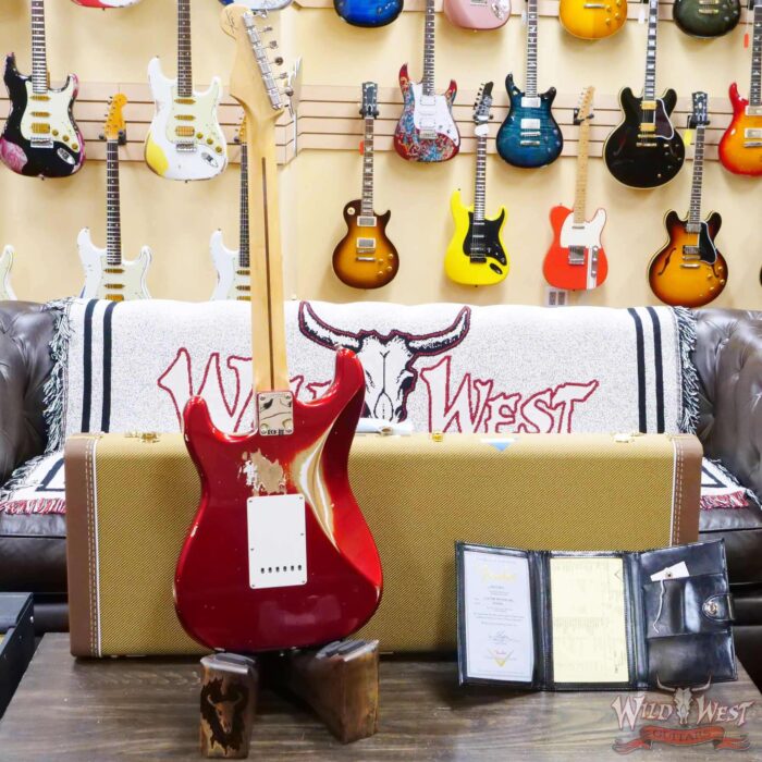 Fender Custom Shop 1959 Stratocaster Maple Neck Relic Candy Apple Red - Image 10