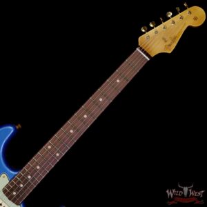 Fender Custom Shop Wild West Guitars 25th Anniversary 1960 Stratocaster Madagascar Rosewood Fretboard Heavy Relic Lake Placid Blue 7.35 LBS - Image 4