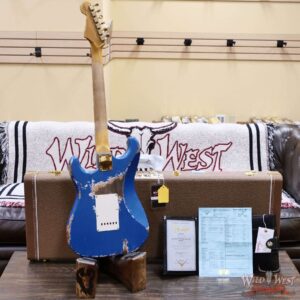 Fender Custom Shop Wild West Guitars 25th Anniversary 1960 Stratocaster Madagascar Rosewood Fretboard Heavy Relic Lake Placid Blue 7.35 LBS - Image 10