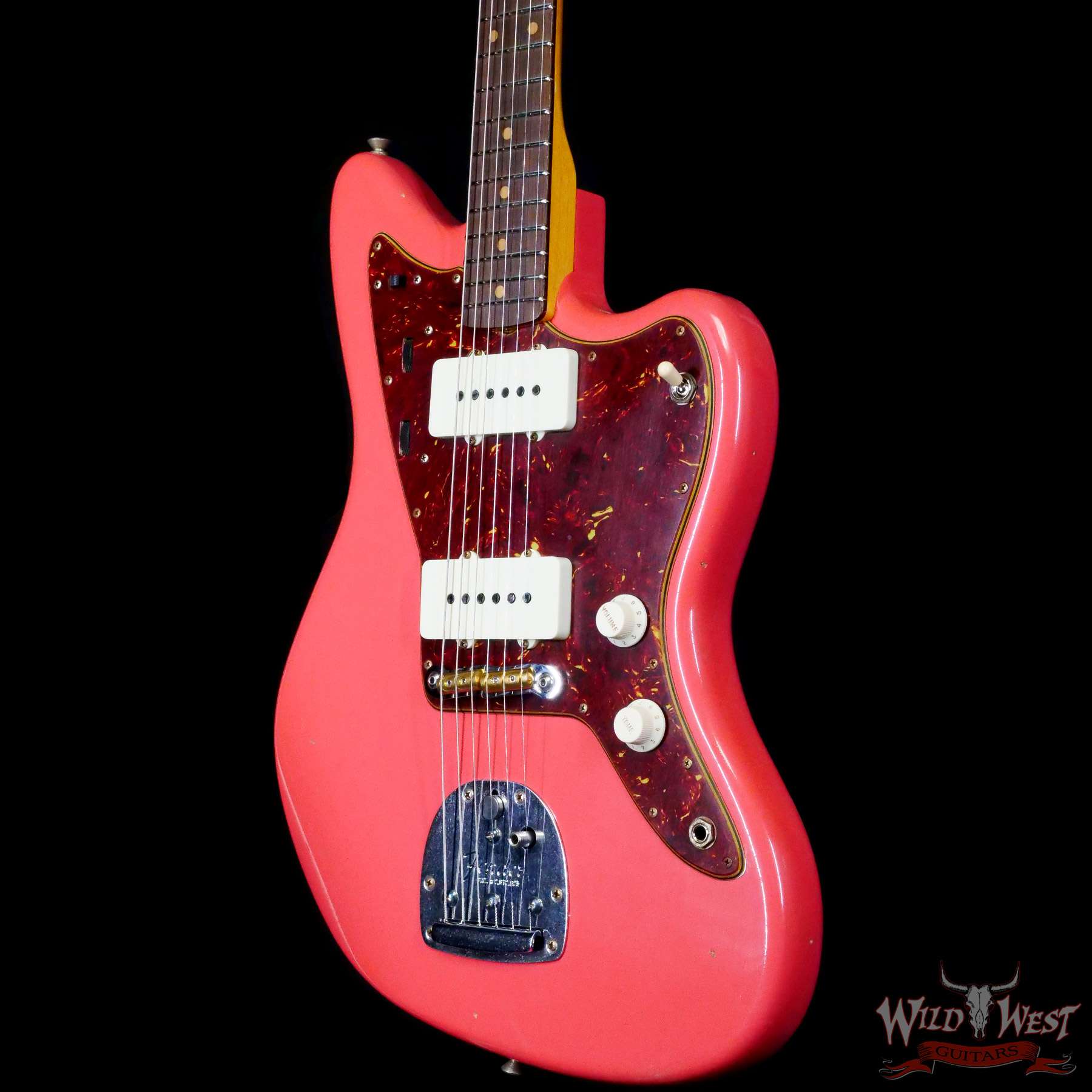 fendercs-r127740-br__wwg.jpg Fender Custom Shop Time Machine 1962 Jazzmaster Hand-Wound Journeyman Relic Super Faded Aged Fiesta Red - Image 2