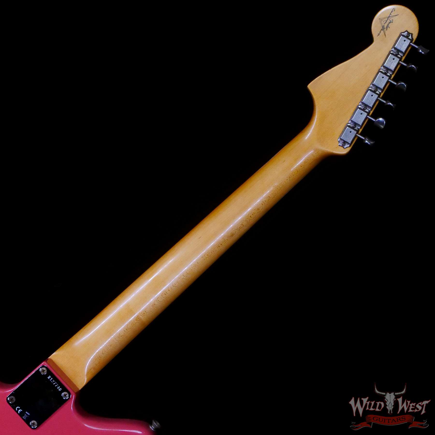 fendercs-r127740-c3__wwg.jpg Fender Custom Shop Time Machine 1962 Jazzmaster Hand-Wound Journeyman Relic Super Faded Aged Fiesta Red - Image 5