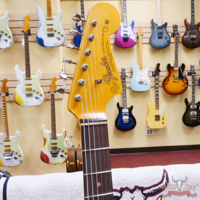 Fender Custom Shop Time Machine 1962 Jazzmaster Hand-Wound Journeyman Relic Super Faded Aged Fiesta Red - Image 7