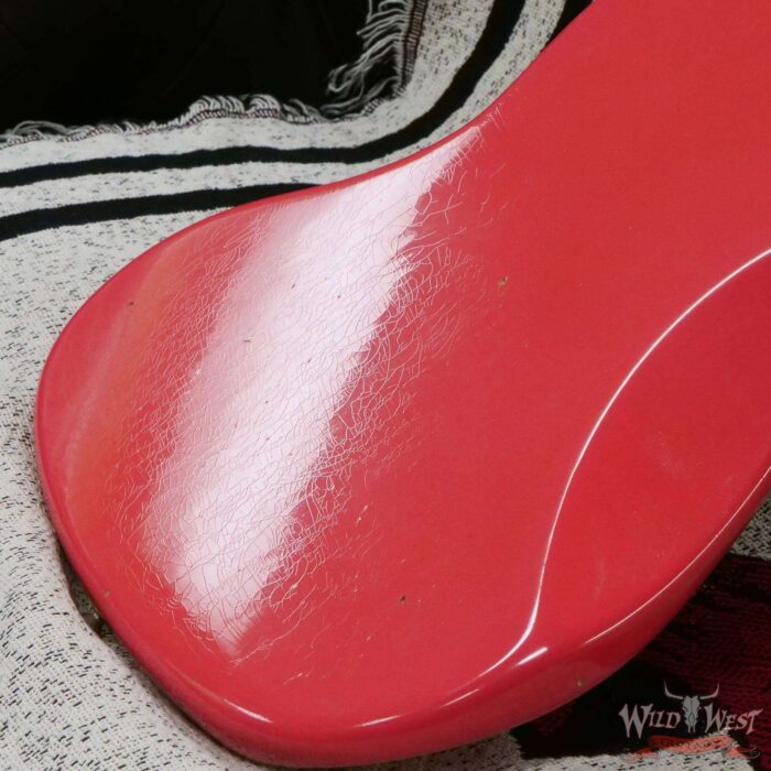 Fender Custom Shop Time Machine 1962 Jazzmaster Hand-Wound Journeyman Relic Super Faded Aged Fiesta Red - Image 12