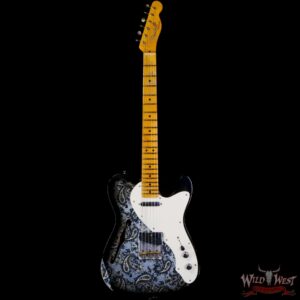 Fender Custom Shop 50s Thinline Telecaster Hand-Wound Pickups Maple Neck Relic Black Paisley - Image 3