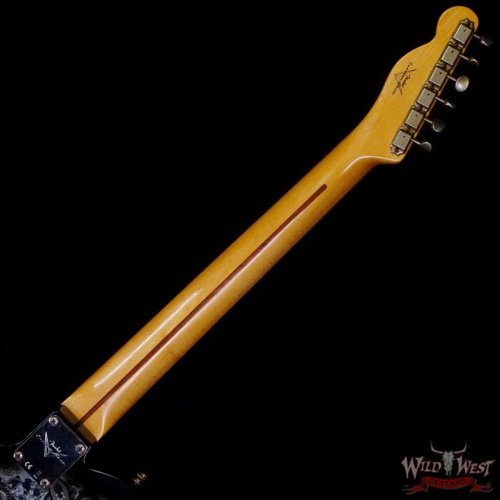 Fender Custom Shop 50s Thinline Telecaster Hand-Wound Pickups Maple Neck Relic Black Paisley - Image 5
