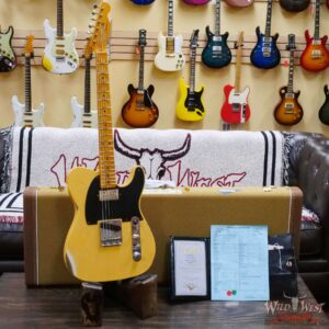 Fender Custom Shop Limited Edition 1951 Telecaster HS Relic Aged Nocaster Blonde 7.10 LBS - Image 6