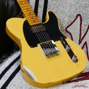 Fender Custom Shop Limited Edition 1951 Telecaster HS Relic Aged Nocaster Blonde 7.10 LBS - Image 8