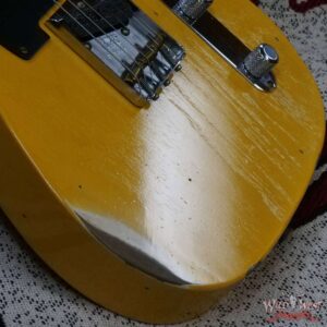 Fender Custom Shop Limited Edition 1951 Telecaster HS Relic Aged Nocaster Blonde 7.10 LBS - Image 10