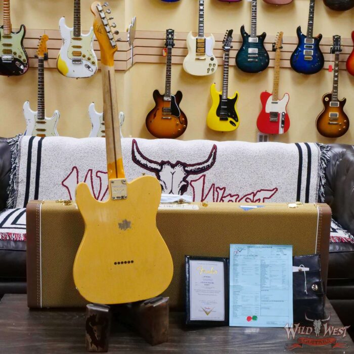 Fender Custom Shop Limited Edition 1951 Telecaster HS Relic Aged Nocaster Blonde 7.10 LBS - Image 11