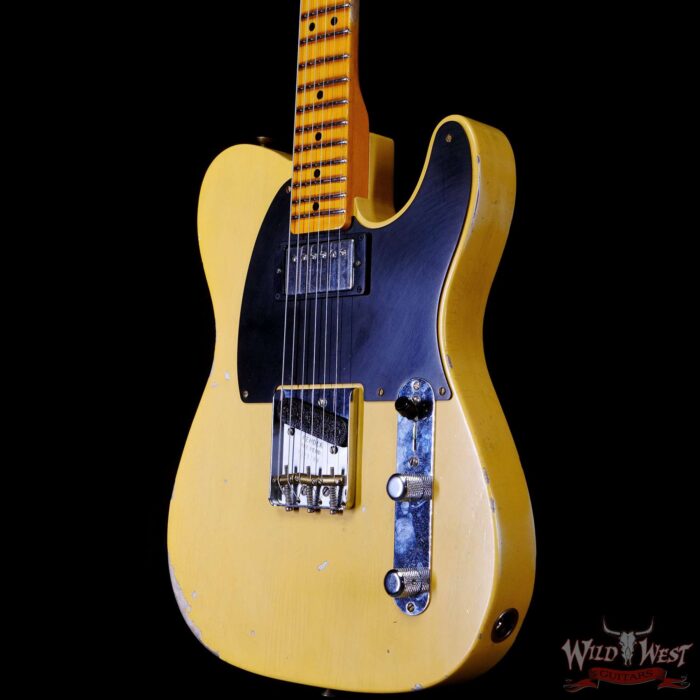 Fender Custom Shop Limited Edition 1951 Telecaster HS Relic Aged Nocaster Blonde 6.85 LBS - Image 2