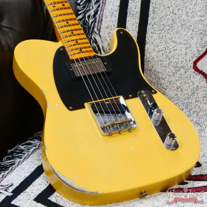 Fender Custom Shop Limited Edition 1951 Telecaster HS Relic Aged Nocaster Blonde 6.85 LBS - Image 8