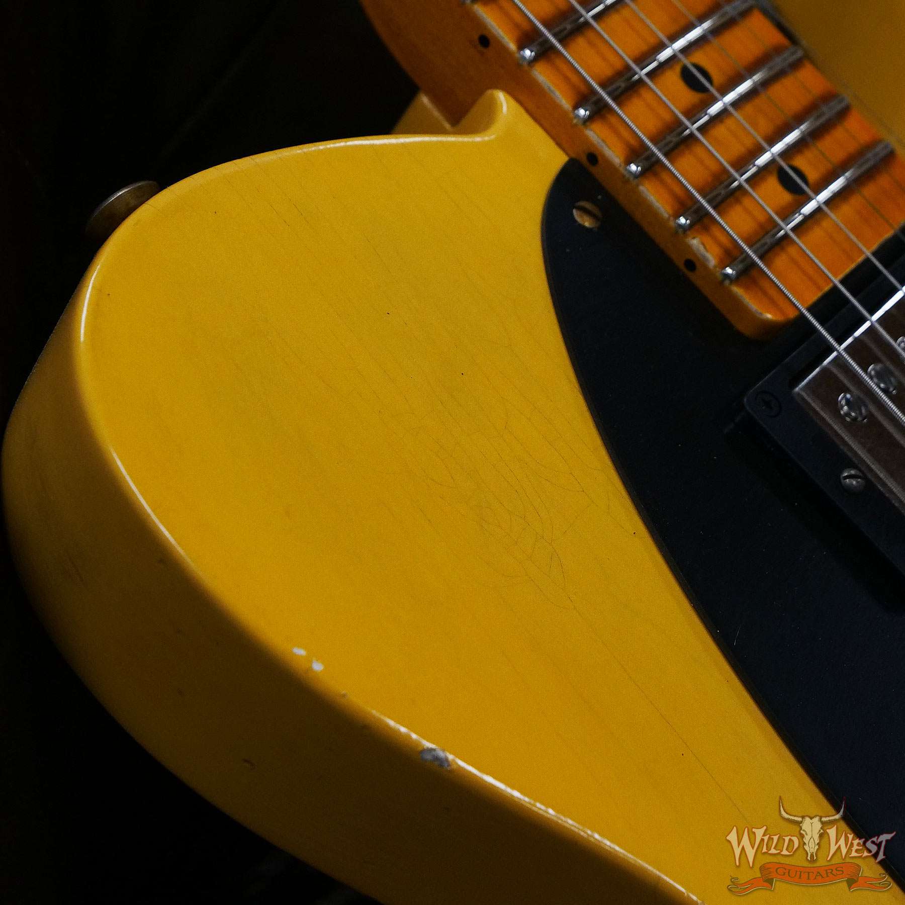 fendercs-r128744-d4__wwg.jpg Fender Custom Shop Limited Edition 1951 Telecaster HS Relic Aged Nocaster Blonde 6.85 LBS - Image 9