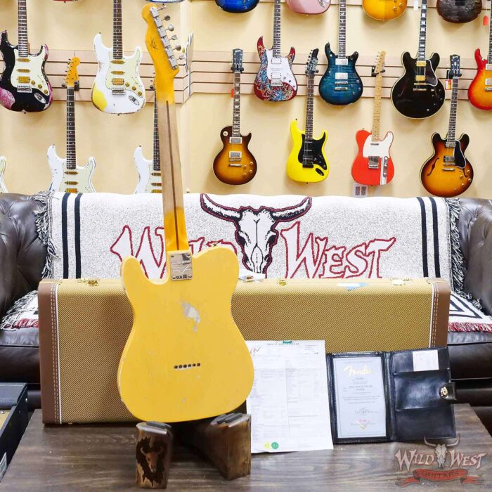Fender Custom Shop Limited Edition 1951 Telecaster HS Relic Aged Nocaster Blonde 6.85 LBS - Image 10