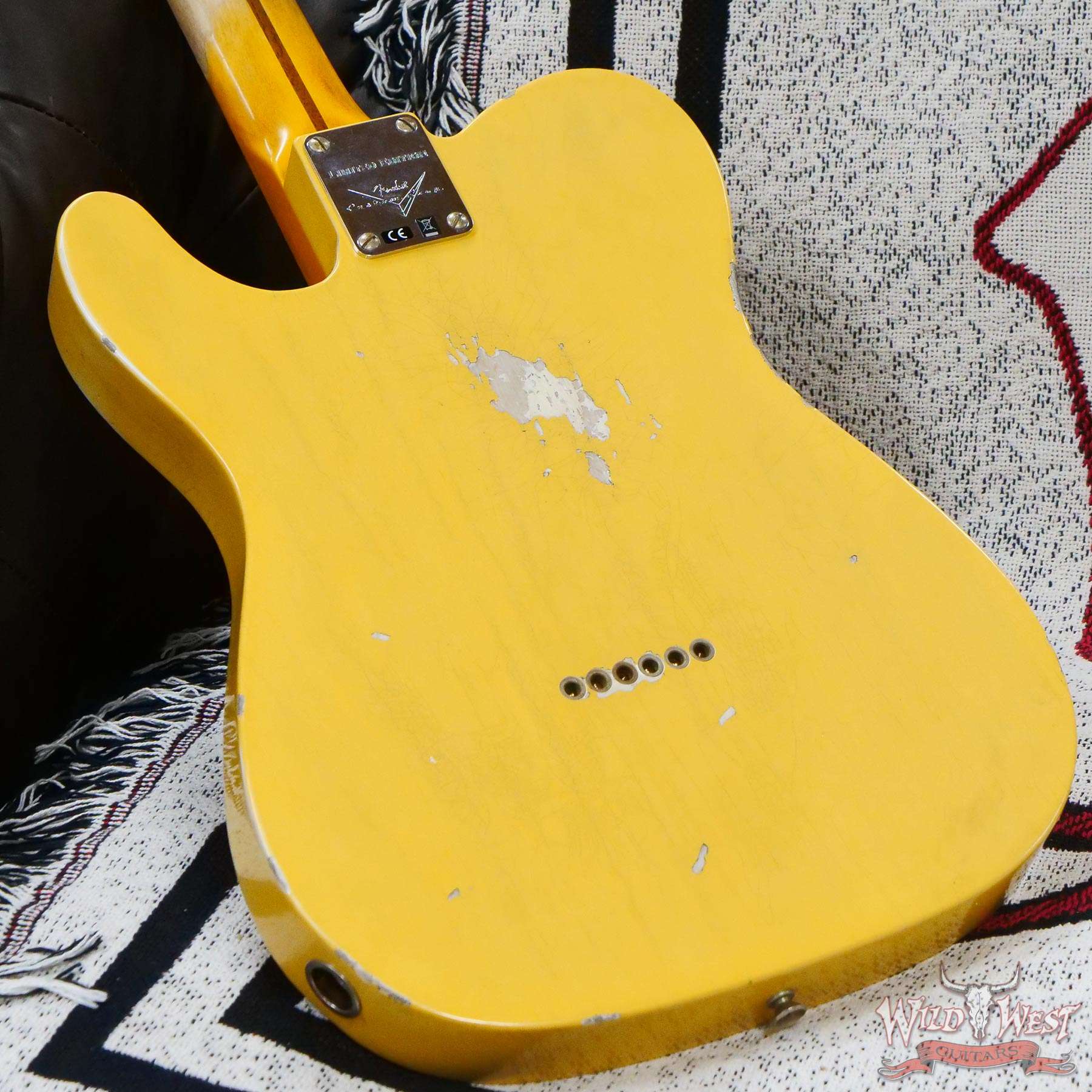 fendercs-r128744-d7__wwg.jpg Fender Custom Shop Limited Edition 1951 Telecaster HS Relic Aged Nocaster Blonde 6.85 LBS - Image 12