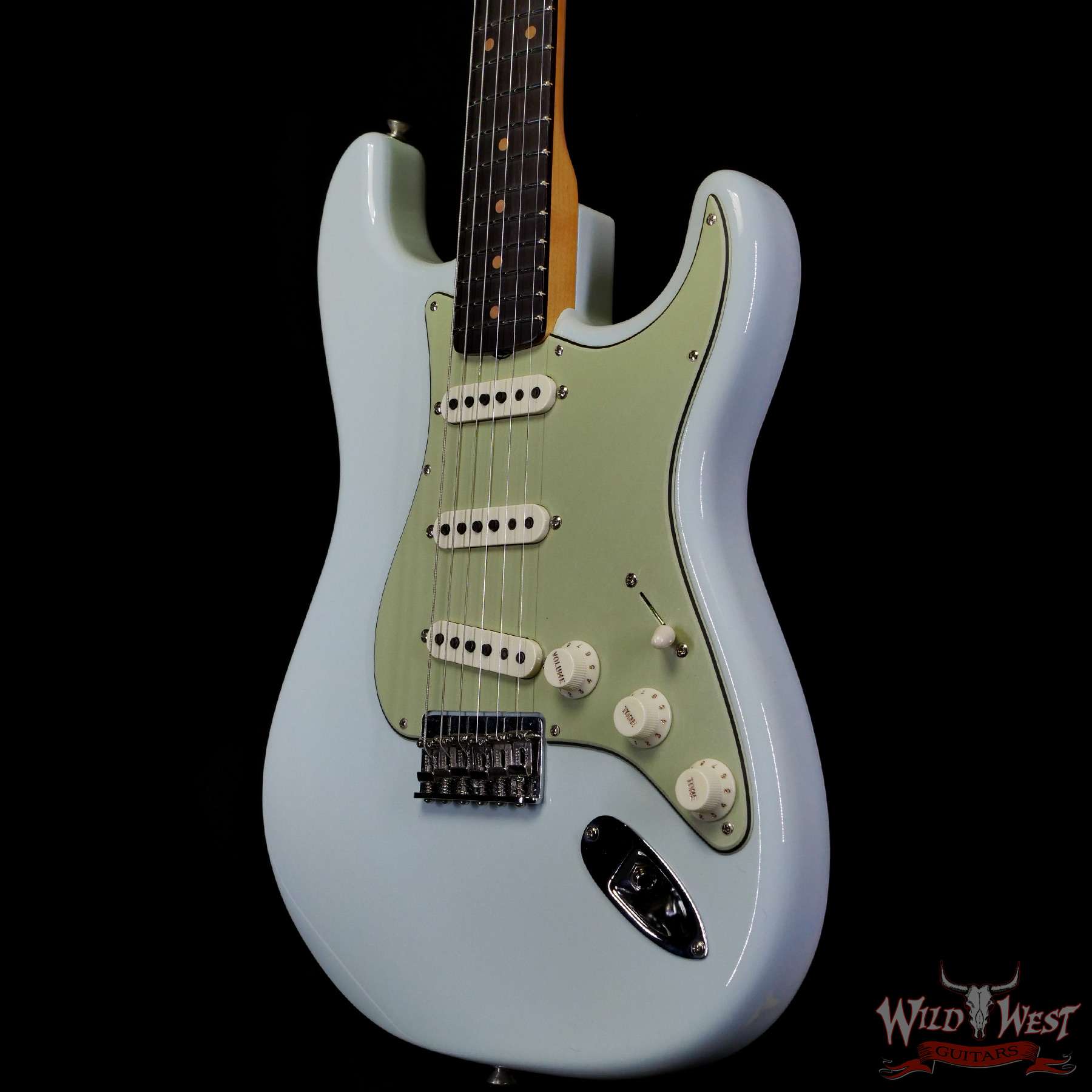 fendercs-r129391-br__wwg.jpg Fender Custom Shop Vintage Custom ‘59 1959 Hardtail Stratocaster Time Capsule Package Faded Aged Sonic Blue 6.90 LBS - Image 2