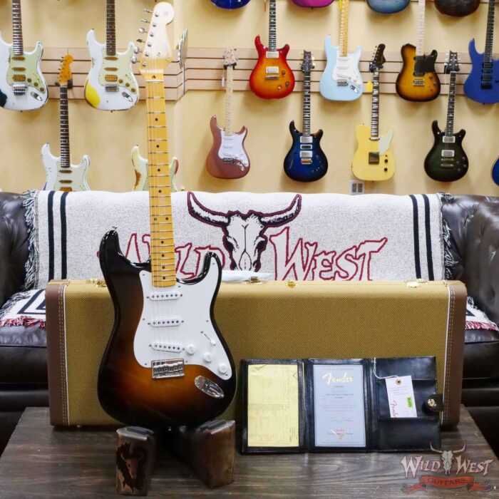 Fender Custom Shop Vintage Custom ‘55 1955 Hardtail Stratocaster Time Capsule Package Wide Fade 2 Tone Sunburst - Image 6
