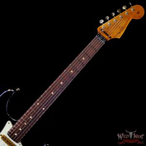 Fender Custom Shop Wild West Black Lightning Stratocaster HSS Floyd Rose Rosewood Board 22 Frets Heavy Relic Candy Apple Red 8.15 LBS - Image 4