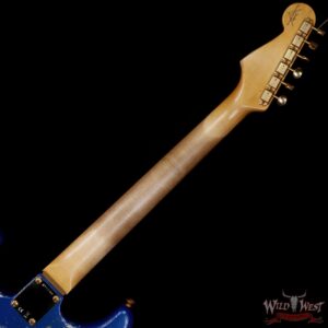 Fender Custom Shop Wild West Guitars 25th Anniversary 1960 Stratocaster Hardtail Madagascar Rosewood Fretboard Heavy Relic Lake Placid Blue 7.15 lbs - Image 5