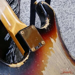 Fender Custom Shop Wild West Guitars 25th Anniversary 1960 Stratocaster Hardtail Madagascar Rosewood Fingerboard Heavy Relic 3 Tone Sunburst 7.10 LBS - Image 13