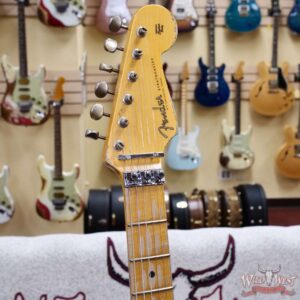 Fender Custom Shop Wild West Pink Lightning Stratocaster HSS Floyd Rose Maple Board 22 Frets Heavy Relic Lipstick Pink Metallic 8.05 LBS - Image 7
