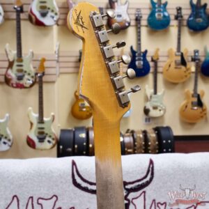Fender Custom Shop Wild West Pink Lightning Stratocaster HSS Floyd Rose Maple Board 22 Frets Heavy Relic Lipstick Pink Metallic 8.05 LBS - Image 12