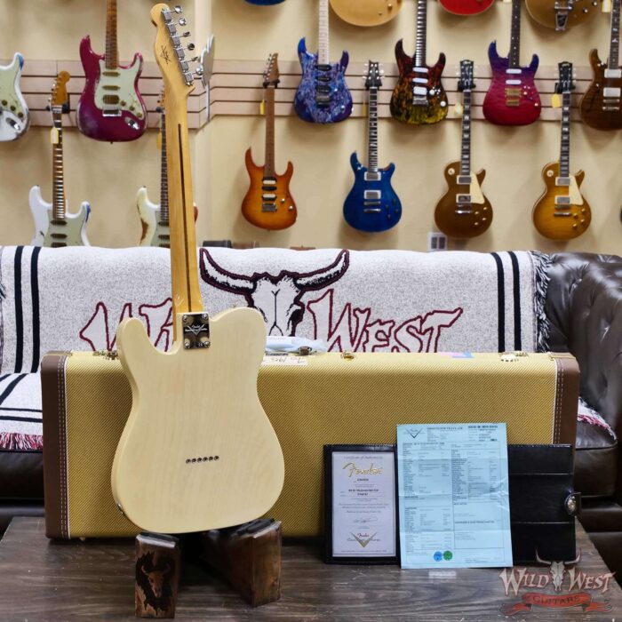 Fender Custom Shop 1952 Telecaster Ash Body Maple Neck Time Capsule TCP Faded Nocaster Blonde 6.85 lbs - Image 10