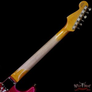 Fender Custom Shop Wild West Pink Lightning Stratocaster Floyd Rose HSH Maple Fingerboard 22 Frets Heavy Relic Lipstick Pink Metallic 8.00 lbs - Image 5