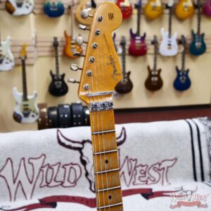 Fender Custom Shop Wild West Pink Lightning Stratocaster Floyd Rose HSH Maple Fingerboard 22 Frets Heavy Relic Lipstick Pink Metallic 8.00 lbs - Image 7