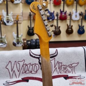Fender Custom Shop Wild West Pink Lightning Stratocaster Floyd Rose HSH Maple Fingerboard 22 Frets Heavy Relic Lipstick Pink Metallic 8.00 lbs - Image 11