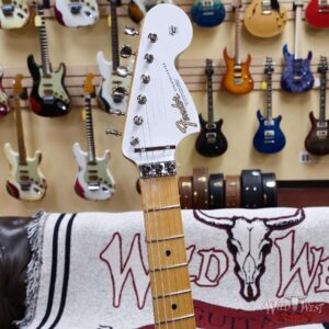 Fender Custom Shop Wild West White Lightning Stratocaster Floyd Rose HSS Maple Neck Matching Color Large Headstock 22 Frets NOS Olympic White 8.15 LBS - Image 7