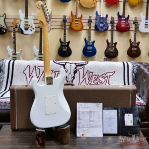 Fender Custom Shop Wild West White Lightning Stratocaster Floyd Rose HSS Maple Neck Matching Color Large Headstock 22 Frets NOS Olympic White 8.15 LBS - Image 9