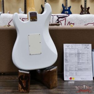 Fender Custom Shop Wild West White Lightning Stratocaster Floyd Rose HSS Maple Neck Matching Color Large Headstock 22 Frets NOS Olympic White 8.15 LBS - Image 11