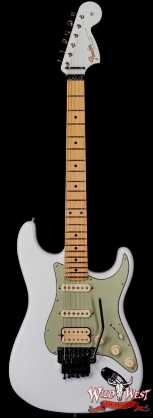 Fender Custom Shop Wild West White Lightning Stratocaster Floyd Rose HSS Maple Neck Matching Color Large Headstock 22 Frets NOS Olympic White 8.15 LBS