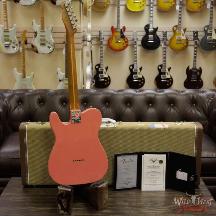 Fender Custom Shop 2017 Summer Event Limited Red Hot Roasted Roasted Telecaster Journeyman Relic Tahitian Coral - Image 7