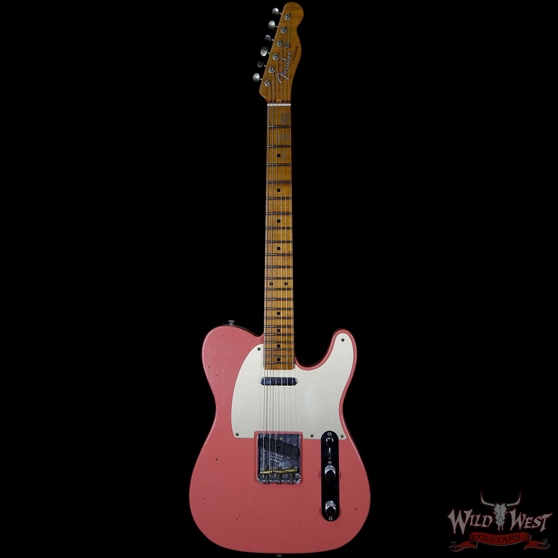 fendercs-roastedtele-r16440-f__wwg.jpg Fender Custom Shop 2017 Summer Event Limited Red Hot Roasted Roasted Telecaster Journeyman Relic Tahitian Coral - Image 3