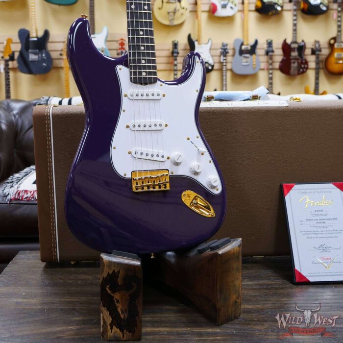 Fender Custom Shop Robert Cray Signature Stratocaster AA Birdseye Maple Neck Hardtail NOS Violet - Image 8